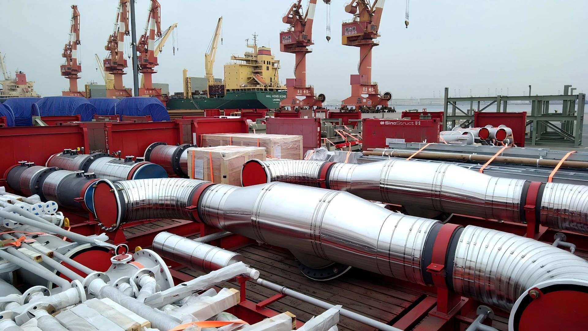 TOGGS LNG Modules PAU-155 Insulated Piping